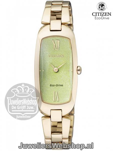 Citizen EX1102-55W horloge dames Eco-Drive PVD Goudkleurig